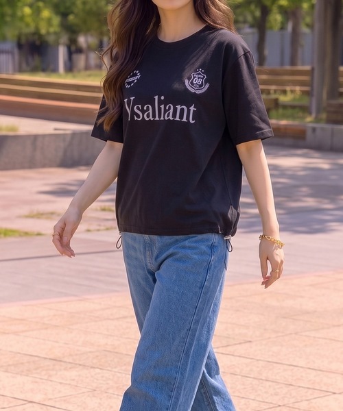 NYLAUS(ナイラス)の「【NYS】ロゴ刺繍 ドローコード ゲームシャツ ユニフォームデザイン 半袖(Tシャツ/カットソー・メンズ・ブラック/ピンク/アイボリー・L/M)」の17枚目の写真