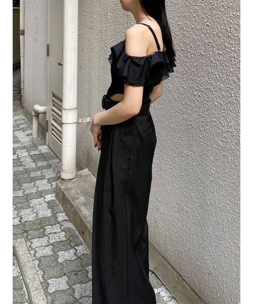 MURUA（ムルーア）の「オーバータックワイドパンツ【ベルト付】　夏服（スラックス・レディース・ライトグリーン/ブラック/アイボリー・2/1）」の17枚目の写真