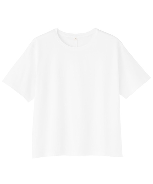 MUJI Labo（ムジラボ）の「〔MUJI Labo〕婦人　和歌山で編み立てた天竺クルーネック半袖Ｔシャツ（Tシャツ/カットソー・レディース・ライトピンク/オフホワイト/ブラック・S/M/L/XL）」の8枚目の写真