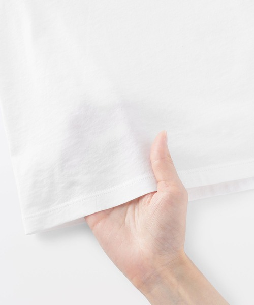MUJI Labo（ムジラボ）の「〔MUJI Labo〕婦人　和歌山で編み立てた天竺クルーネック半袖Ｔシャツ（Tシャツ/カットソー・レディース・ライトピンク/オフホワイト/ブラック・S/M/L/XL）」の10枚目の写真