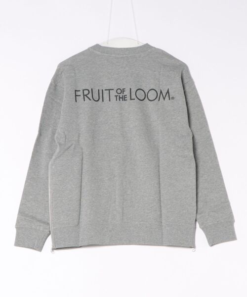 FRUIT OF THE LOOM(フルーツオブザルーム)の「/FRUIT OF THE LOOM/サイドジップスウェット(スウェット・レディース・ベージュ/ブラウン/レッド・MEDIUM/LARGE)」の4枚目の写真