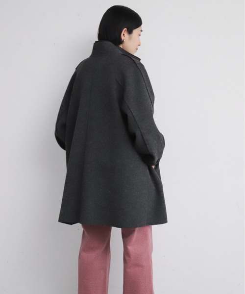 NOMBRE IMPAIR(ノンブルアンペール)の「【予約】起毛ダブルフェイス スタンドネックコート(その他アウター・レディース・レッド/ブラウン/グレー・FREE)」の12枚目の写真