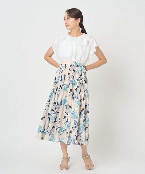 ANAYI(アナイ)の「シアースラブラッフル ブラウス〈セットアップ対応商品〉(シャツ/ブラウス・レディース・ブラック/ホワイト/ピンク・38/36)」の12枚目の写真