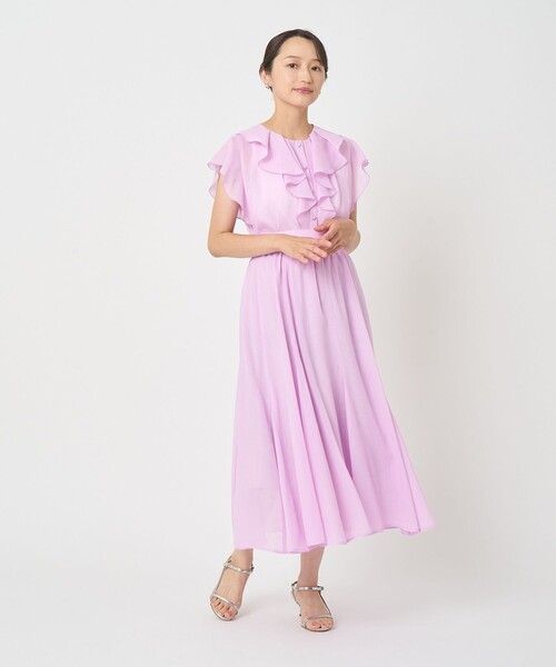 ANAYI(アナイ)の「シアースラブラッフル ブラウス〈セットアップ対応商品〉(シャツ/ブラウス・レディース・ブラック/ホワイト/ピンク・38/36)」の18枚目の写真