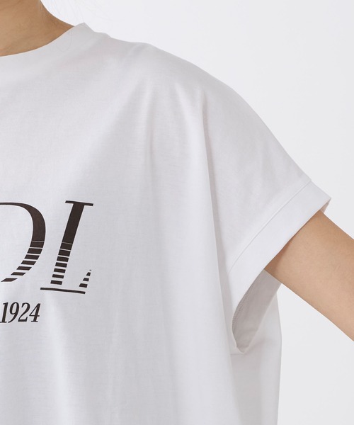 UMBRO(アンブロ)の「【追加】【UMBRO×MICA&DEAL】"MADL"ロゴプリントT-shirt(Tシャツ/カットソー・レディース・グレイッシュベージュ/ホワイト・FREE)」の6枚目の写真
