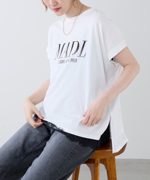 UMBRO(アンブロ)の「【追加】【UMBRO×MICA&DEAL】"MADL"ロゴプリントT-shirt(Tシャツ/カットソー・レディース・グレイッシュベージュ/ホワイト・FREE)」の20枚目の写真