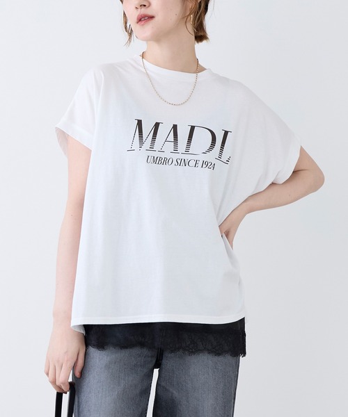 UMBRO(アンブロ)の「【追加】【UMBRO×MICA&DEAL】"MADL"ロゴプリントT-shirt(Tシャツ/カットソー・レディース・グレイッシュベージュ/ホワイト・FREE)」の22枚目の写真