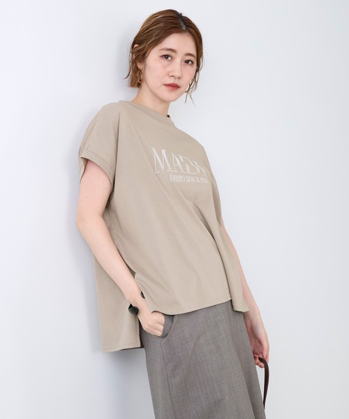UMBRO(アンブロ)の「【追加】【UMBRO×MICA&DEAL】"MADL"ロゴプリントT-shirt(Tシャツ/カットソー・レディース・グレイッシュベージュ/ホワイト・FREE)」の13枚目の写真