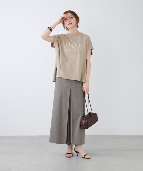 UMBRO(アンブロ)の「【追加】【UMBRO×MICA&DEAL】"MADL"ロゴプリントT-shirt(Tシャツ/カットソー・レディース・グレイッシュベージュ/ホワイト・FREE)」の16枚目の写真