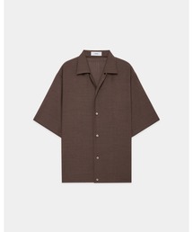 marka | OPEN COLLAR S/S SHIRT WITH HEM TAB(シャツ/ブラウス)