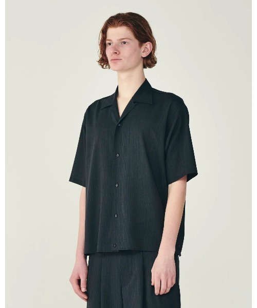 marka(マーカ)の「OPEN COLLAR S/S SHIRT WITH HEM TAB(シャツ/ブラウス・メンズ・ブラウン/グレー・1/2)」の8枚目の写真