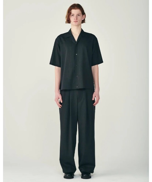 marka(マーカ)の「OPEN COLLAR S/S SHIRT WITH HEM TAB(シャツ/ブラウス・メンズ・ブラウン/グレー・1/2)」の5枚目の写真