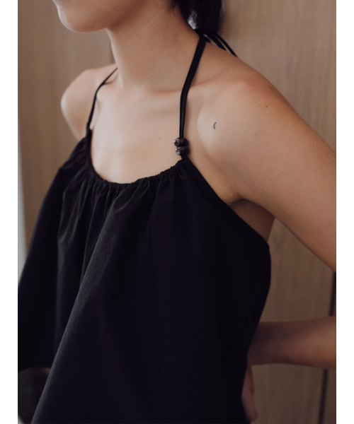 BAIE OUD（ベイウード）の「Halterneck bead blouse_black（シャツ/ブラウス・レディース・その他・FREE）」の2枚目の写真