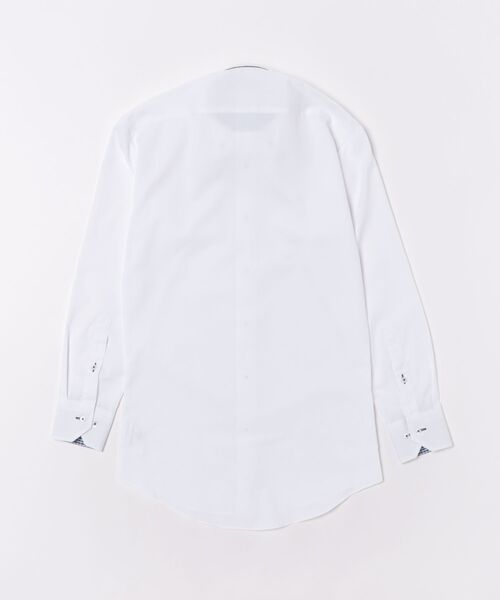 TOKYO SHIRTS（トウキョウシャツ）の「形態安定ノンアイロン ドゥエボットーニ 長袖ビジネスワイシャツ（ビジネスシャツ・メンズ・ホワイト・首回り42cm-裄丈86cm/首回り43cm-裄丈82cm/首回り43cm-裄丈86cm/首回り37cm-裄丈80cm/首回り37cm-裄丈84cm/首回り39cm-裄丈80cm/首回り39cm-裄丈84cm/首回り41cm-裄丈82cm/首回り41cm-裄丈86cm/首回り42cm-裄丈82cm）」の7枚目の写真