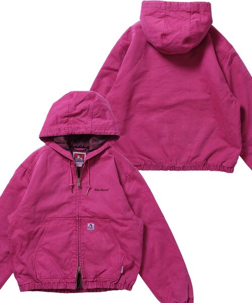 BEN DAVIS(ベンデイビス)の「【BEN DAVIS(ベンデイビス)】WORKERS PARKA / フーデッドワークジャケット ダブルジップ キルティング裏地 アウター ポケット ワーク ユニセックス(ブルゾン・メンズ・ピンク系その他/ネイビー/その他1/ブラック/サンドベージュ・MEDIUM/X-LARGE/LARGE)」の5枚目の写真