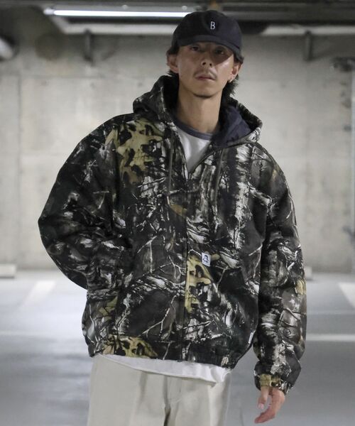 BEN DAVIS(ベンデイビス)の「【BEN DAVIS(ベンデイビス)】WORKERS PARKA / フーデッドワークジャケット ダブルジップ キルティング裏地 アウター ポケット ワーク ユニセックス(ブルゾン・メンズ・ピンク系その他/ネイビー/その他1/ブラック/サンドベージュ・MEDIUM/X-LARGE/LARGE)」の8枚目の写真