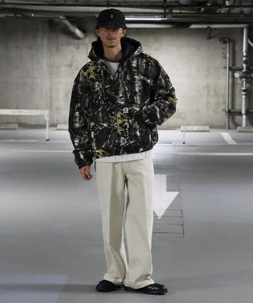 BEN DAVIS(ベンデイビス)の「【BEN DAVIS(ベンデイビス)】WORKERS PARKA / フーデッドワークジャケット ダブルジップ キルティング裏地 アウター ポケット ワーク ユニセックス(ブルゾン・メンズ・ピンク系その他/ネイビー/その他1/ブラック/サンドベージュ・MEDIUM/X-LARGE/LARGE)」の11枚目の写真