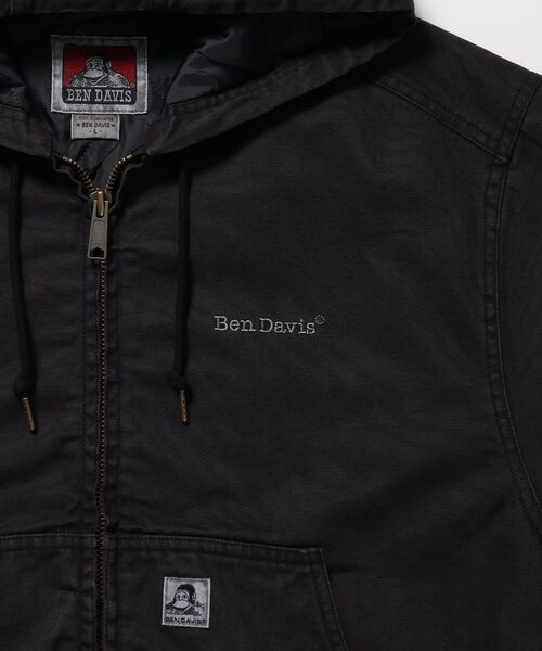 BEN DAVIS(ベンデイビス)の「【BEN DAVIS(ベンデイビス)】WORKERS PARKA / フーデッドワークジャケット ダブルジップ キルティング裏地 アウター ポケット ワーク ユニセックス(ブルゾン・メンズ・ピンク系その他/ネイビー/その他1/ブラック/サンドベージュ・MEDIUM/X-LARGE/LARGE)」の14枚目の写真