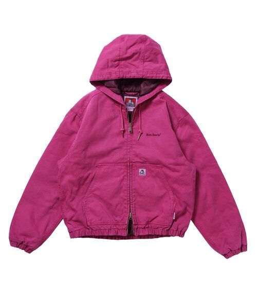 BEN DAVIS(ベンデイビス)の「【BEN DAVIS(ベンデイビス)】WORKERS PARKA / フーデッドワークジャケット ダブルジップ キルティング裏地 アウター ポケット ワーク ユニセックス(ブルゾン・メンズ・ピンク系その他/ネイビー/その他1/ブラック/サンドベージュ・MEDIUM/X-LARGE/LARGE)」の16枚目の写真