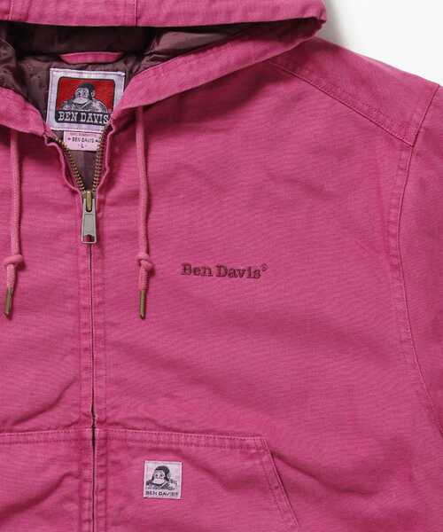 BEN DAVIS(ベンデイビス)の「【BEN DAVIS(ベンデイビス)】WORKERS PARKA / フーデッドワークジャケット ダブルジップ キルティング裏地 アウター ポケット ワーク ユニセックス(ブルゾン・メンズ・ピンク系その他/ネイビー/その他1/ブラック/サンドベージュ・MEDIUM/X-LARGE/LARGE)」の18枚目の写真