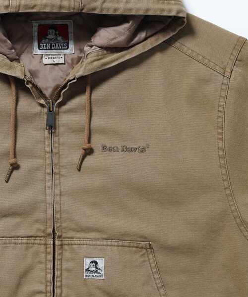 BEN DAVIS(ベンデイビス)の「【BEN DAVIS(ベンデイビス)】WORKERS PARKA / フーデッドワークジャケット ダブルジップ キルティング裏地 アウター ポケット ワーク ユニセックス(ブルゾン・メンズ・ピンク系その他/ネイビー/その他1/ブラック/サンドベージュ・MEDIUM/X-LARGE/LARGE)」の22枚目の写真