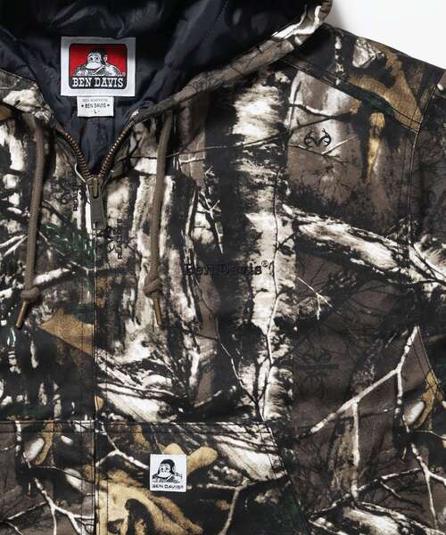 BEN DAVIS(ベンデイビス)の「【BEN DAVIS(ベンデイビス)】WORKERS PARKA / フーデッドワークジャケット ダブルジップ キルティング裏地 アウター ポケット ワーク ユニセックス(ブルゾン・メンズ・ピンク系その他/ネイビー/その他1/ブラック/サンドベージュ・MEDIUM/X-LARGE/LARGE)」の6枚目の写真