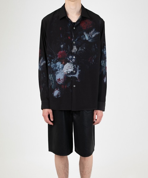 LAD MUSICIAN(ラッドミュージシャン)の「DECHINE FLOWER COMFORT SHIRT(シャツ/ブラウス・メンズ・ブラック×レッド/ブラック×ブルー/ワイン・44/42/46)」の4枚目の写真