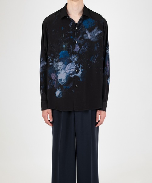 LAD MUSICIAN(ラッドミュージシャン)の「DECHINE FLOWER COMFORT SHIRT(シャツ/ブラウス・メンズ・ブラック×レッド/ブラック×ブルー/ワイン・44/42/46)」の8枚目の写真