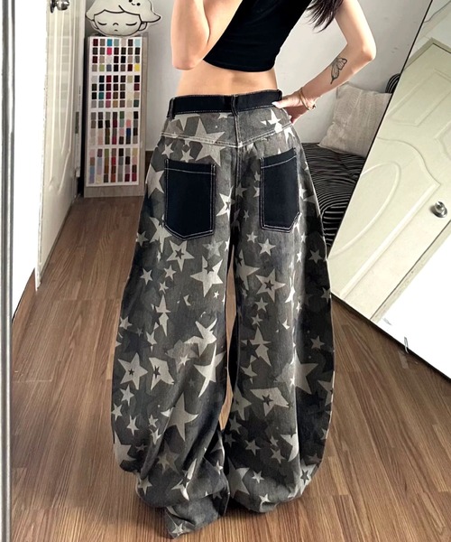 SHEENA(シーナ)の「カモフラスタープリントルーズワイドパンツ(その他パンツ・レディース・カーキ・L/M/S)」の17枚目の写真
