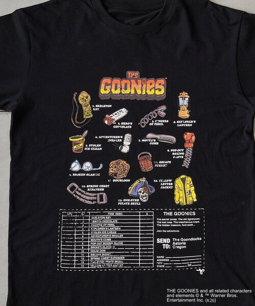 BIRTHDAY BAR(バースデイバー)の「BIRTHDAY BAR/The Goonies/Tシャツ(Tシャツ/カットソー・レディース・ブラック・MEDIUM/X-LARGE)」の12枚目の写真