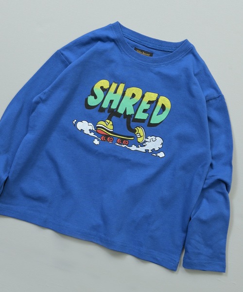 Life Support Products(ライフサポートプロダクツ)の「グラフィックロンT(Tシャツ/カットソー・キッズ・オレンジ/ブルー/グリーン/オフホワイト/ブラック/パープル/アイボリー/杢グレー/ライトピンク/チャコール・90/100/110/120/80/130/95/140/150)」の16枚目の写真