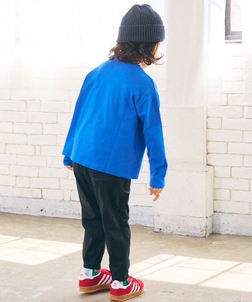Life Support Products(ライフサポートプロダクツ)の「グラフィックロンT(Tシャツ/カットソー・キッズ・オレンジ/ブルー/グリーン/オフホワイト/ブラック/パープル/アイボリー/杢グレー/ライトピンク/チャコール・90/100/110/120/80/130/95/140/150)」の13枚目の写真