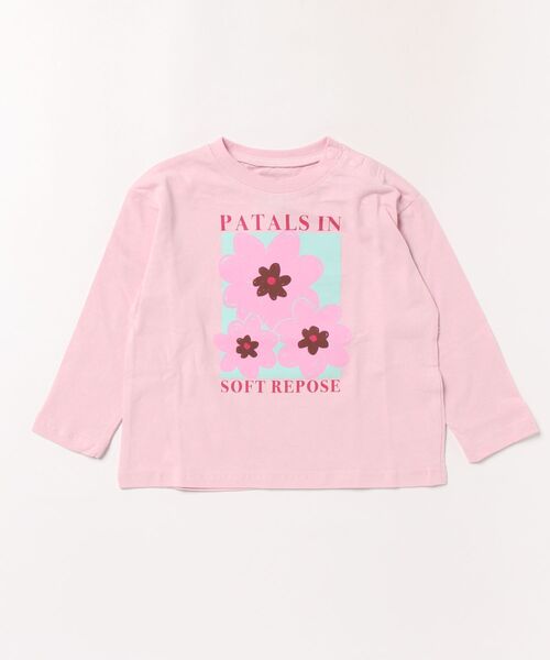 Life Support Products(ライフサポートプロダクツ)の「グラフィックロンT(Tシャツ/カットソー・キッズ・オレンジ/ブルー/グリーン/オフホワイト/ブラック/パープル/アイボリー/杢グレー/ライトピンク/チャコール・90/100/110/120/80/130/95/140/150)」の22枚目の写真