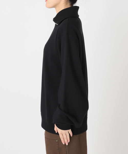 CITYSHOP(シティーショップ)の「STAND ZIP スウェット(スウェット・レディース・ブラック/ベージュ・FREE)」の8枚目の写真