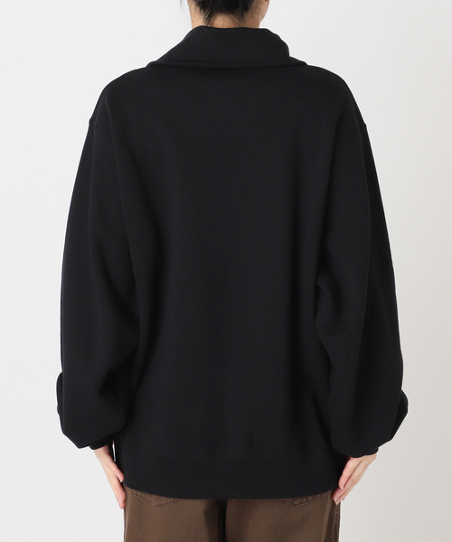 CITYSHOP(シティーショップ)の「STAND ZIP スウェット(スウェット・レディース・ブラック/ベージュ・FREE)」の9枚目の写真