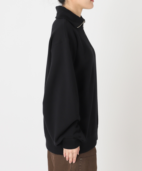 CITYSHOP(シティーショップ)の「STAND ZIP スウェット(スウェット・レディース・ブラック/ベージュ・FREE)」の10枚目の写真