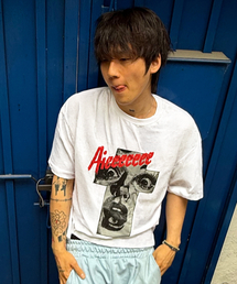SCALLYWAG | ヴィンテージクロスオーバーフィットTシャツ[ホワイト](Tシャツ/カットソー)