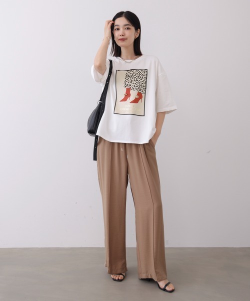 Bou Jeloud(ブージュルード)の「シューズアイコンTee(Tシャツ/カットソー・レディース・ブラック/オフホワイト・FREE)」の4枚目の写真