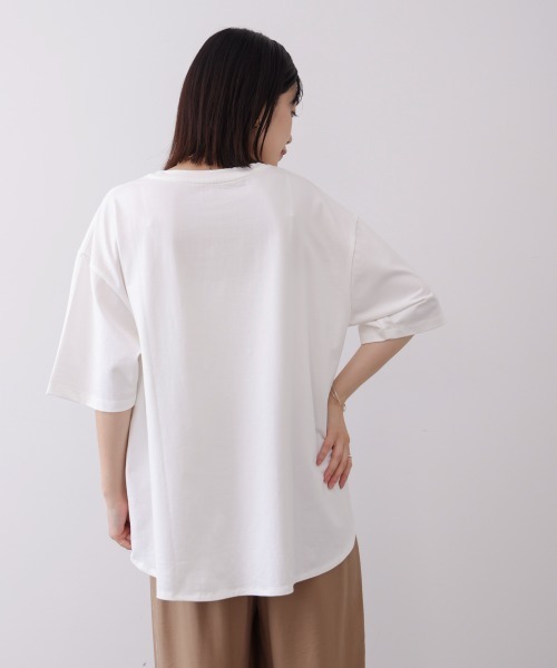 Bou Jeloud(ブージュルード)の「シューズアイコンTee(Tシャツ/カットソー・レディース・ブラック/オフホワイト・FREE)」の7枚目の写真