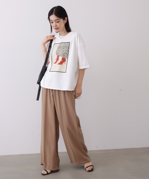 Bou Jeloud(ブージュルード)の「シューズアイコンTee(Tシャツ/カットソー・レディース・ブラック/オフホワイト・FREE)」の9枚目の写真