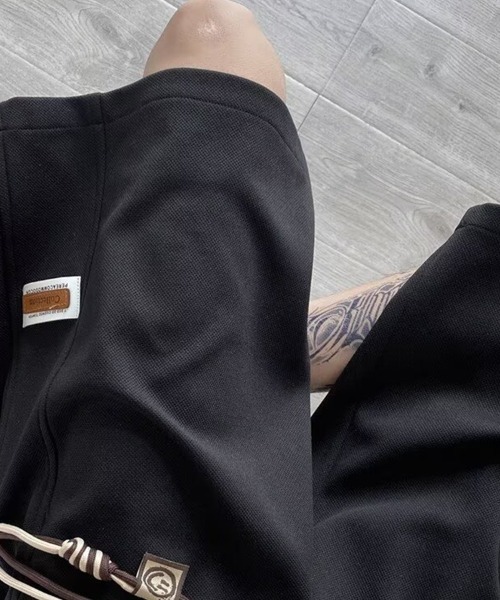 KELVIN(ケルヴァン)の「Textured Relax Shorts テクスチャードリラックスショーツ(その他パンツ・メンズ・ブラック/アイボリー・LARGE/MEDIUM)」の11枚目の写真
