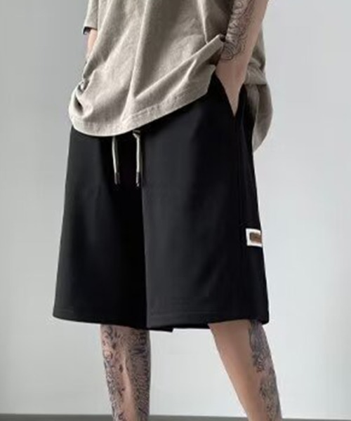 KELVIN(ケルヴァン)の「Textured Relax Shorts テクスチャードリラックスショーツ(その他パンツ・メンズ・ブラック/アイボリー・LARGE/MEDIUM)」の12枚目の写真