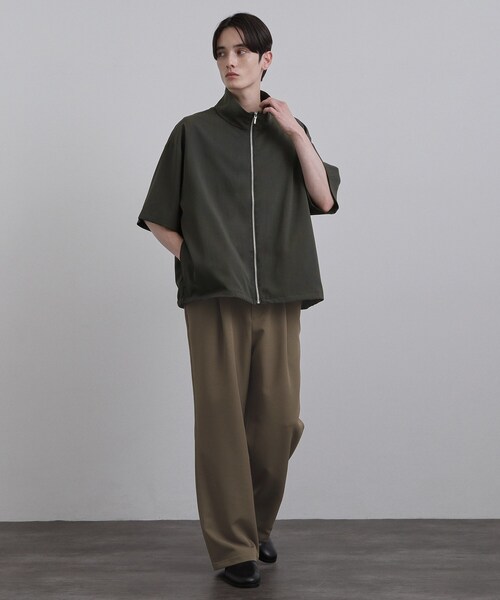 tk.TAKEO KIKUCHI(ティーケータケオキクチ)の「【接触冷感/2WAY】洗えるZIPシャツアウター(シャツ/ブラウス・メンズ・ブラック/チャコールグレー・02/03)」の10枚目の写真