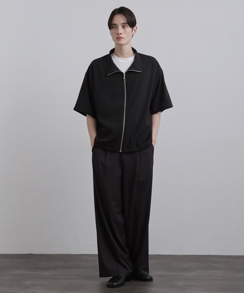 tk.TAKEO KIKUCHI(ティーケータケオキクチ)の「【接触冷感/2WAY】洗えるZIPシャツアウター(シャツ/ブラウス・メンズ・ブラック/チャコールグレー・02/03)」の18枚目の写真