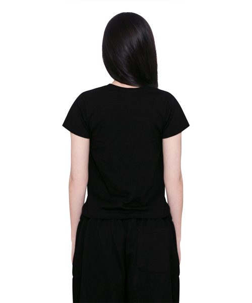 DURTの「FLOW CROP TEE (BLACK)(Tシャツ/カットソー・レディース・その他・OS)」の2枚目の写真
