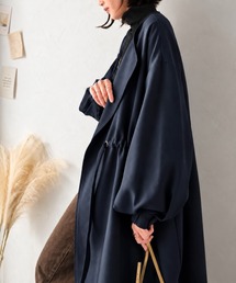 ノーカラーコート（ブルー・ネイビー/青色系）ファッション通販 - ZOZOTOWN
