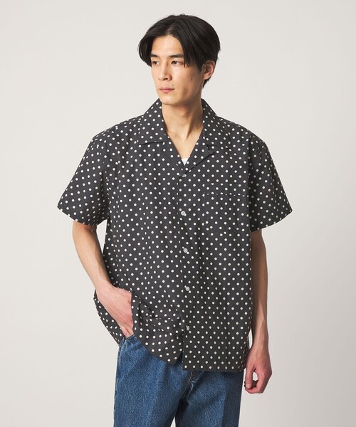 DRAKE'S（ドレイクス）の「【別注】＜Drake’s＞  ドット オープンカラーシャツ（シャツ/ブラウス・メンズ・ブラック/ダークブラウン・L/M）」の3枚目の写真
