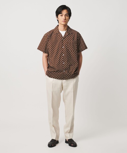 DRAKE'S（ドレイクス）の「【別注】＜Drake’s＞  ドット オープンカラーシャツ（シャツ/ブラウス・メンズ・ブラック/ダークブラウン・L/M）」の5枚目の写真