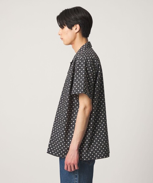 DRAKE'S（ドレイクス）の「【別注】＜Drake’s＞  ドット オープンカラーシャツ（シャツ/ブラウス・メンズ・ブラック/ダークブラウン・L/M）」の7枚目の写真