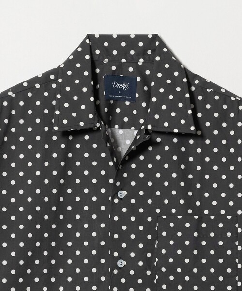 DRAKE'S(ドレイクス)の「【別注】<Drake’s> ドット オープンカラーシャツ(シャツ/ブラウス・メンズ・ブラック/ダークブラウン・L/M/XL)」の10枚目の写真